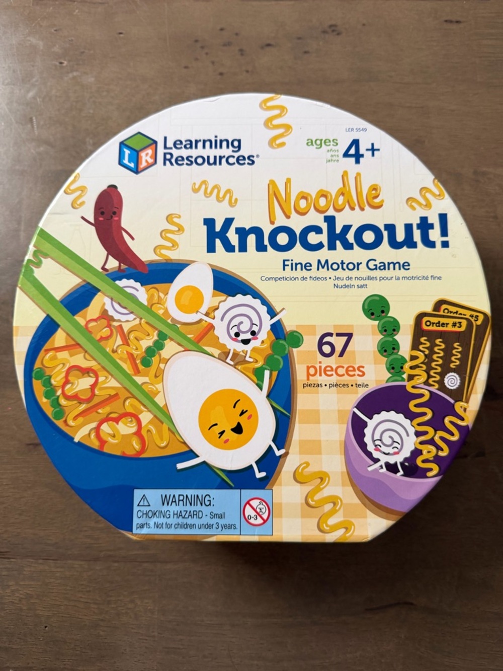 Learning Resources Noodle Knockout! Fine Motor Skills Game, 64 Pieces, Age 4+